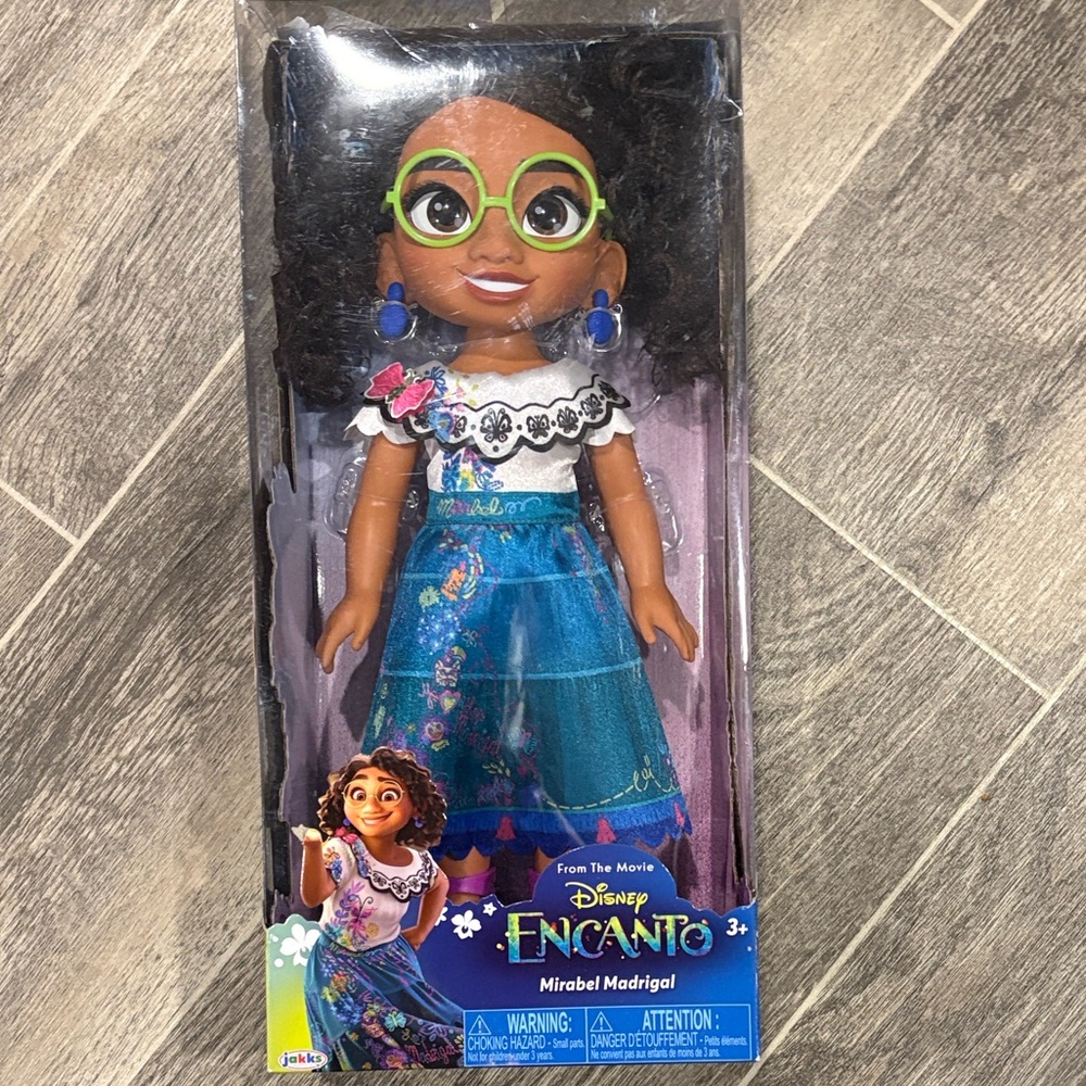 Disney Mirabel 14 Inch Doll with Green Glasses and Blue Dress